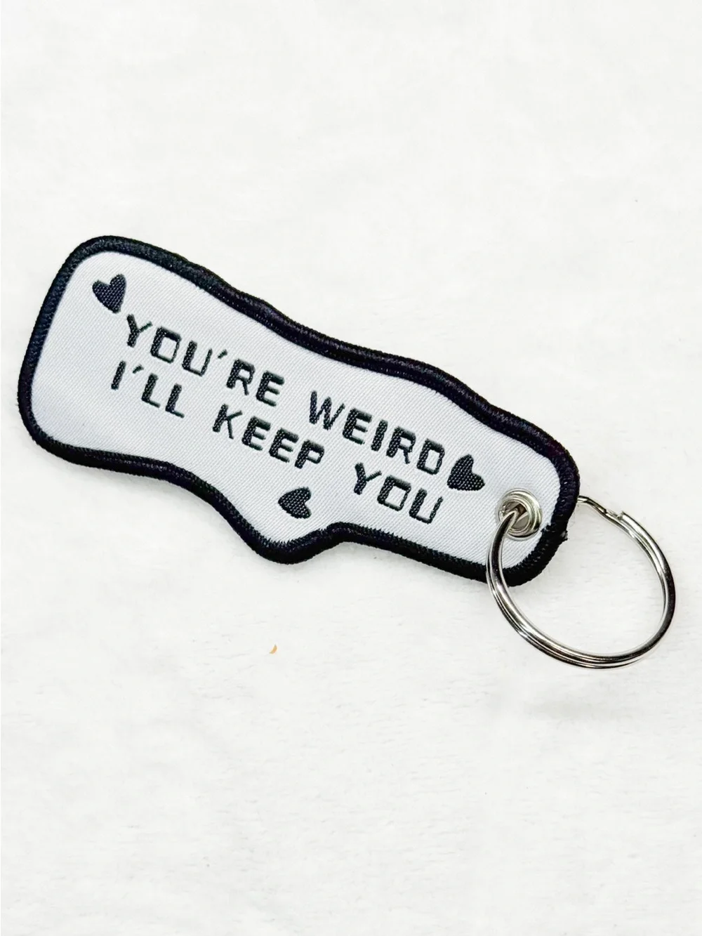 Raccoon & Possum “You’re Weird I’ll Keep You” Keychain